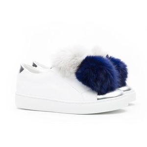 HERE / NOW Arian PomPom Trim Sneaker